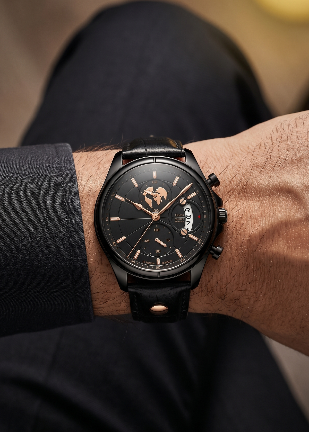 Crown — The Meridian Chronograph Black